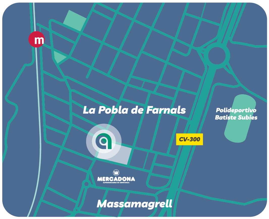 Mapa Clínica dental Jose Luis Sierra - Pobla de farnals Valencia